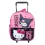 Hello Kitty & Kuromi gurulós ovis 3D hátizsák, táska 32 cm