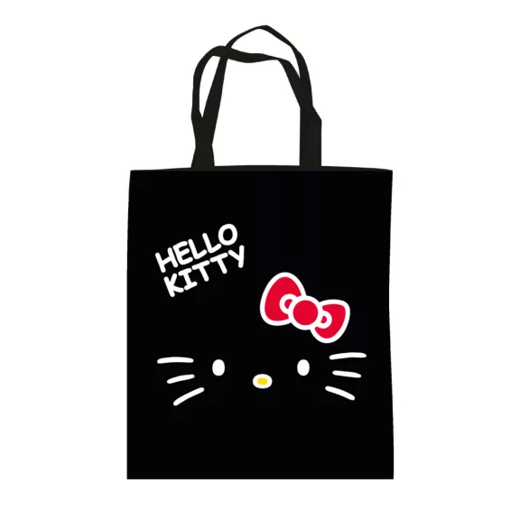 Hello Kitty Black vászontáska, bevásárlótáska 44 cm Hello Kitty Black vászontáska, bevásárlótáska 44 cm