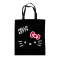 Hello Kitty Black vászontáska, bevásárlótáska 44 cm