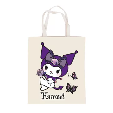   Hello Kitty Kuromi Butterfly vászontáska, bevásárlótáska 44 cm
