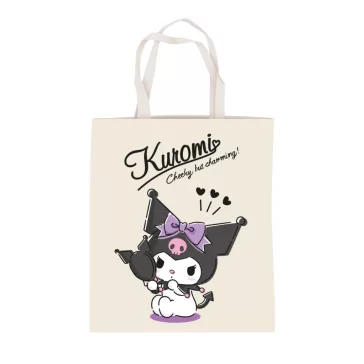  Hello Kitty Kuromi Charming vászontáska, bevásárlótáska 44 cm