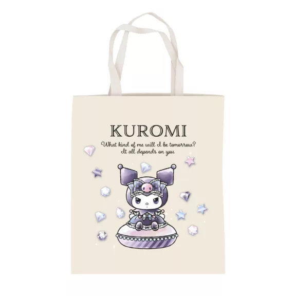 Hello Kitty Kuromi Diamond vászontáska, bevásárlótáska 44 cm Hello Kitty Kuromi Diamond vászontáska, bevásárlótáska 44 cm