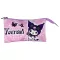 Hello Kitty Kuromi Purple 3 rekeszes tolltartó 22 cm