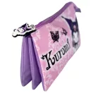 Hello Kitty Kuromi Purple 3 rekeszes tolltartó 22 cm Hello Kitty Kuromi Purple 3 rekeszes tolltartó 22 cm