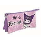 Hello Kitty Kuromi Purple 3 rekeszes tolltartó 22 cm Hello Kitty Kuromi Purple 3 rekeszes tolltartó 22 cm