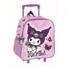 Hello Kitty Kuromi Purple gurulós ovis 3D hátizsák, táska 32 cm Hello Kitty Kuromi Purple gurulós ovis 3D hátizsák, táska 32 cm