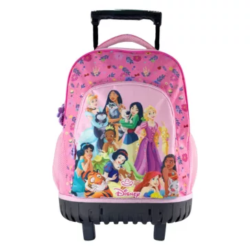   Disney Hercegnők Blossom prémium gurulós iskolatáska, táska 44 cm