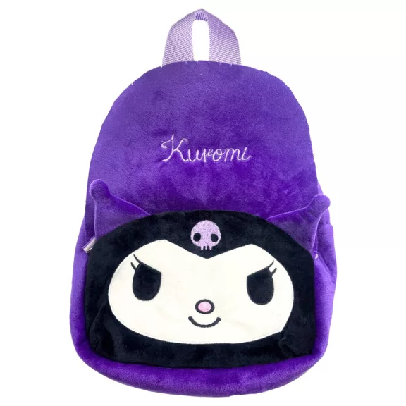 Hello Kitty Kuromi 3D plüss hátizsák, táska 30 cm Hello Kitty Kuromi 3D plüss hátizsák, táska 30 cm