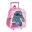 Disney Lilo és Stitch, A csillagkutya Lovely gurulós ovis 3D hátizsák, táska 32 cm