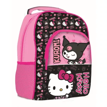 Hello Kitty & Kuromi Pink iskolatáska, táska 40 cm