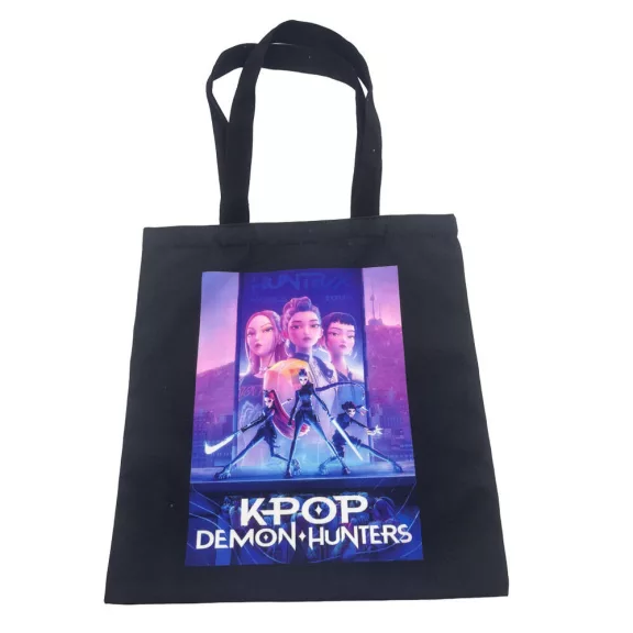 K-pop Démonvadászok Neon Warriors shopping bag, bevásárlótáska 41 cm K-pop Démonvadászok Neon Warriors shopping bag, bevásárlótáska 41 cm