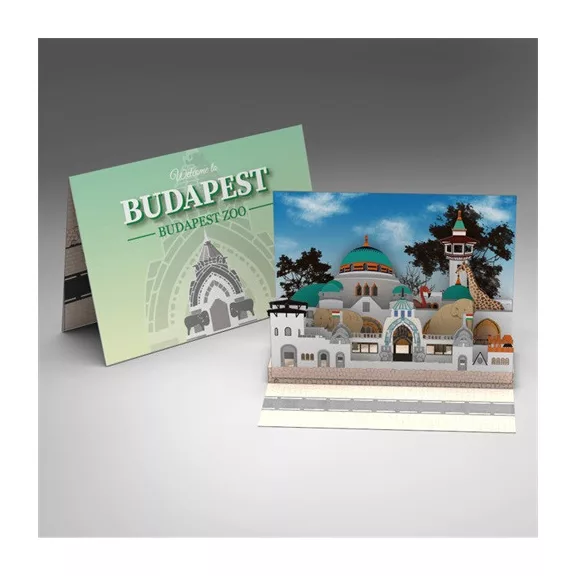 Képeslap pop-up Állatkert Képeslap pop-up Állatkert