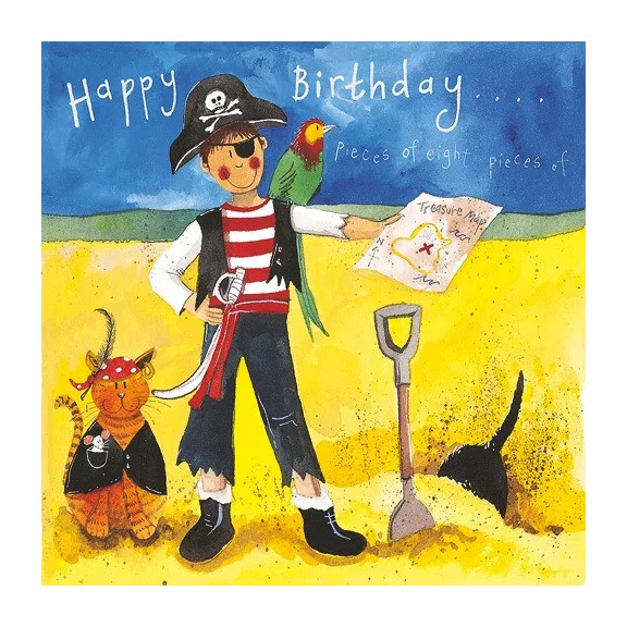 Képeslap Alex Clark borítékkal, 14x14 cm, Kincsvadász HBD Képeslap Alex Clark borítékkal, 14x14 cm, Kincsvadász HBD