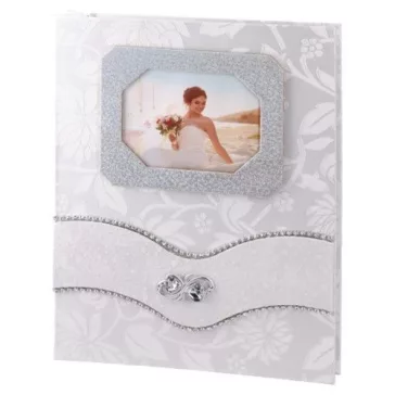   Fotóalbum Story wedding 13x18 cm 200 db-os gyöngyház fehér