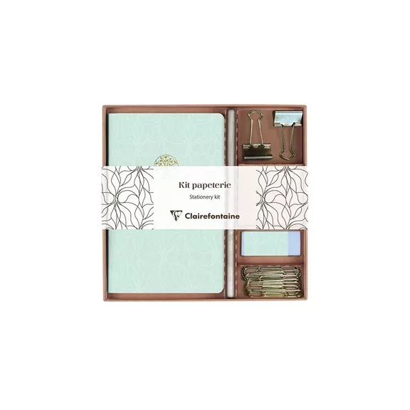 Kollekció Clairefontaine Inspire jegyzetfüzet, ceruza, binder csipesz, kapocs, radír Kollekció Clairefontaine Inspire jegyzetfüzet, ceruza, binder csipesz, kapocs, radír