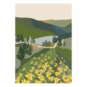   Készlet Clairefontaine La Vie en Vosges, 8 db képeslap borítékkal