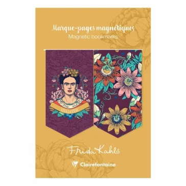   Mágneses könyvjelző Clairefontaine Frida Kahlo, 10,5x15,5 cm