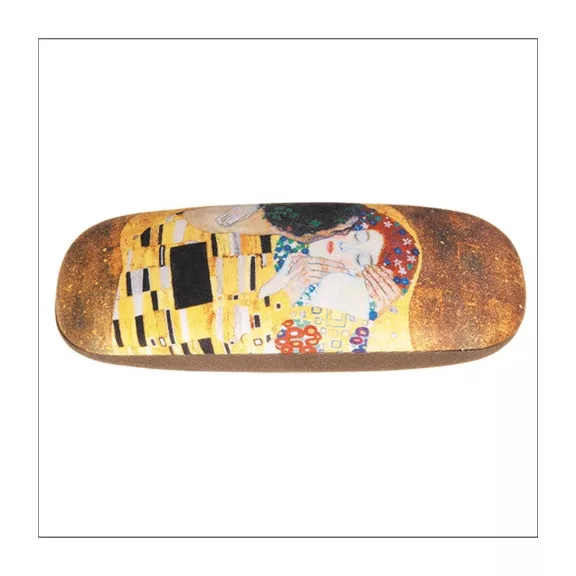 Szemüvegtok Fridolin Gustav Klimt 'A csók' törlőkendővel Szemüvegtok Fridolin Gustav Klimt 'A csók' törlőkendővel