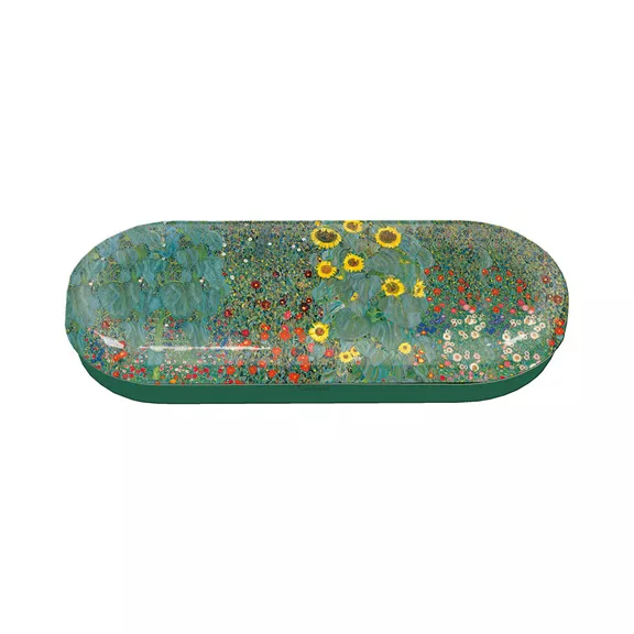 Szemüvegtok Fridolin Gustav Klimt 'Falusi kert napraforgókkal' fém Szemüvegtok Fridolin Gustav Klimt 'Falusi kert napraforgókkal' fém