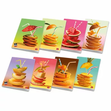 Füzet Pigna Fruits A/4 tűzött 42 lapos vonalas