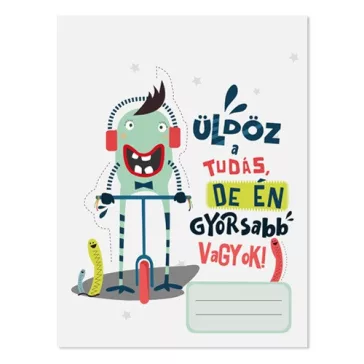 Füzet pd nagyalakú kockás Monsters