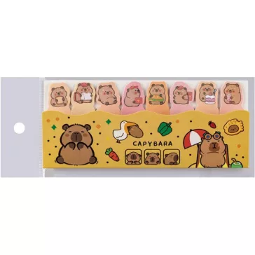 Oldaljelölő CAPYBARA 50x14 mm 15 lapos 8 féle