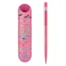 Golyóstoll Burgeon pink 1,0 mm kék tintával, eco bőr tokkal Golyóstoll Burgeon pink 1,0 mm kék tintával, eco bőr tokkal