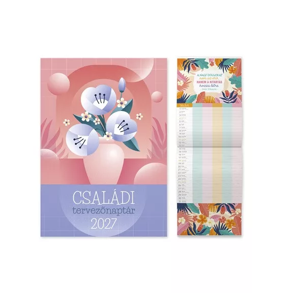 Naptár fali pd Családi tervező 21x60 cm 2027 Naptár fali pd Családi tervező 21x60 cm 2027