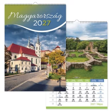 Naptár fali pd Magyarország 30x42 cm 2027