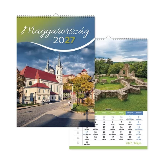Naptár fali pd Magyarország 30x42 cm 2027 Naptár fali pd Magyarország 30x42 cm 2027