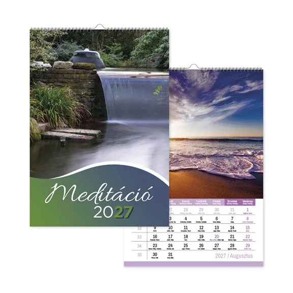 Naptár fali pd Meditáció 30x42 cm 2027 Naptár fali pd Meditáció 30x42 cm 2027
