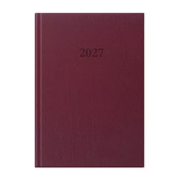   Határidőnapló Period Standard A/5 napi bordó műbőr 2027