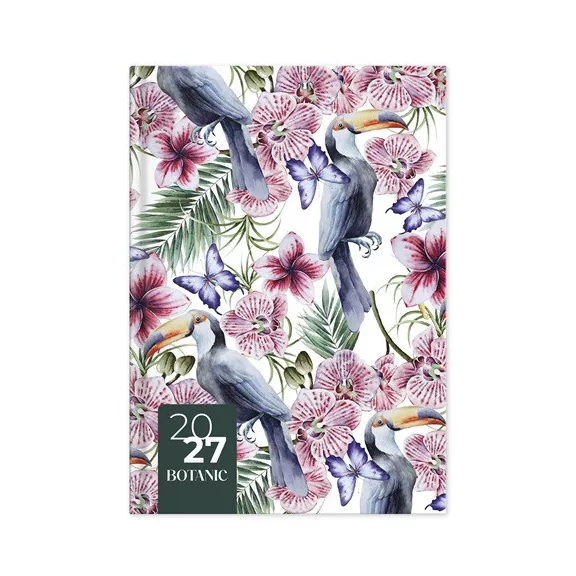 Határidőnapló Period Botanic A/5 napi Tucan papír 2027 Határidőnapló Period Botanic A/5 napi Tucan papír 2027
