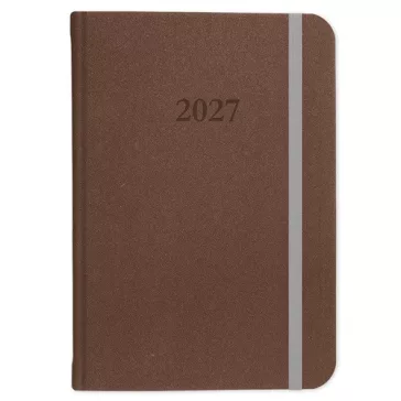 Határidőnapló Period Velour B/5 heti varrott barna 2027