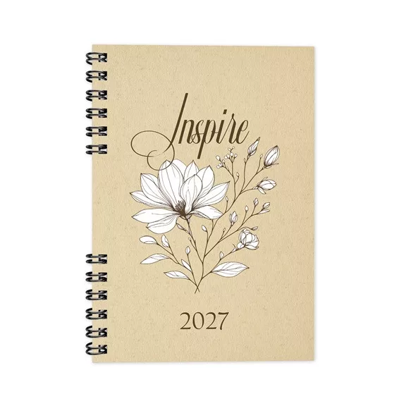 Határidőnapló Period ECO A/5 heti spirálos Inspire 2027 Határidőnapló Period ECO A/5 heti spirálos Inspire 2027