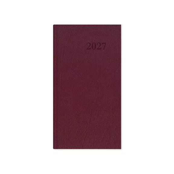 Határidőnapló Period Standard Zsebnaptár álló bordó műbőr 2027 Határidőnapló Period Standard Zsebnaptár álló bordó műbőr 2027