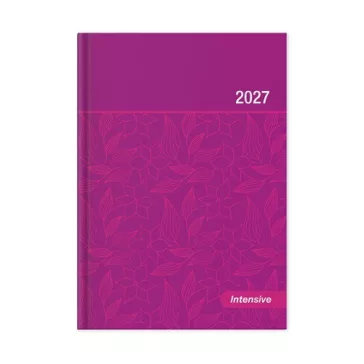   Határidőnapló Period Intensive B/6 heti pink lakk papír 2027