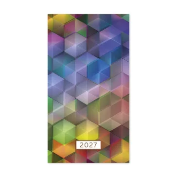 Naptár Tűzött mini zseb álló Rainbow 2027