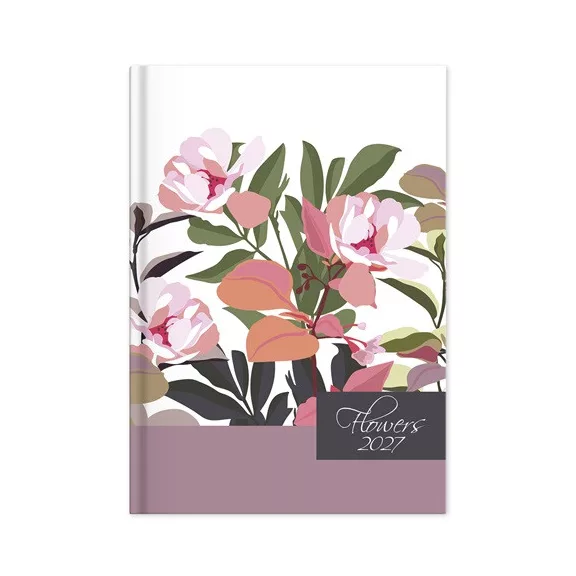 Határidőnapló Period Flowers A/5 napi Tobacco papír 2027 Határidőnapló Period Flowers A/5 napi Tobacco papír 2027