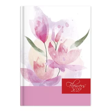 Határidőnapló Period Flowers A/5 napi Rose papír 2027