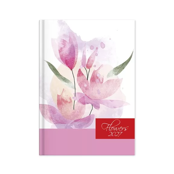 Határidőnapló Period Flowers A/5 napi Rose papír 2027 Határidőnapló Period Flowers A/5 napi Rose papír 2027