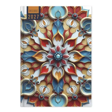 Határidőnapló Period DELUXE A/5 napi Mandala papír 2027