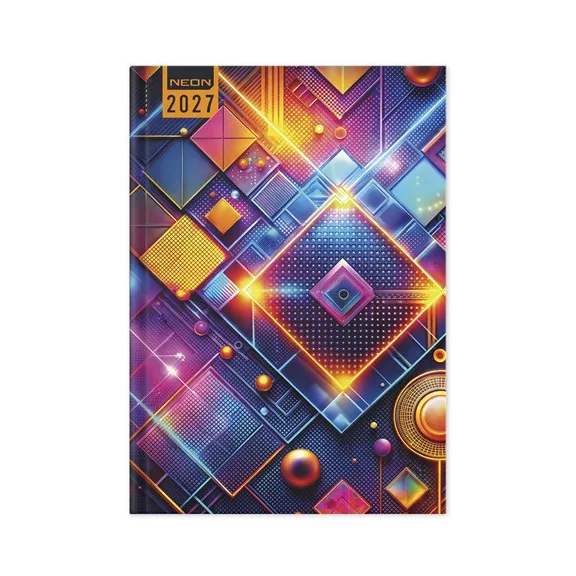 Határidőnapló Period Neon A/5 napi Square papír 2027 Határidőnapló Period Neon A/5 napi Square papír 2027