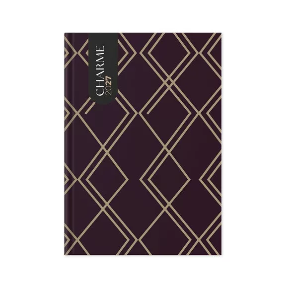 Határidőnapló Period Charme A/5 napi Purple papír 2027 Határidőnapló Period Charme A/5 napi Purple papír 2027