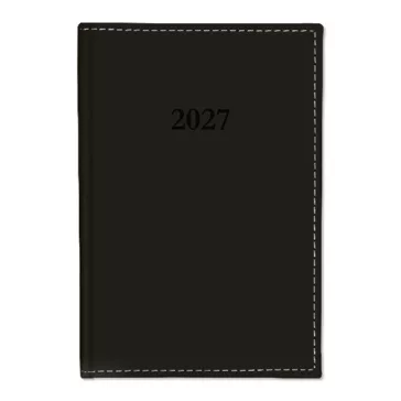   Határidőnapló Period Chamois A/5 napi körbev. fekete 2027