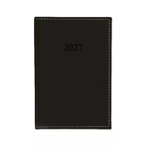 Határidőnapló Period Chamois A/5 napi körbev. fekete 2027 Határidőnapló Period Chamois A/5 napi körbev. fekete 2027
