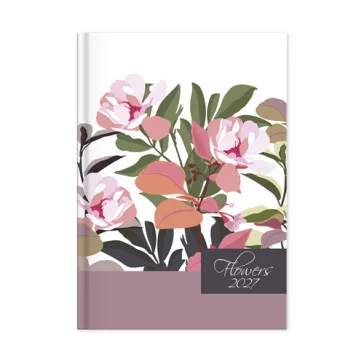 Határidőnapló Period Flowers B/6 heti Tobacco papír 2027