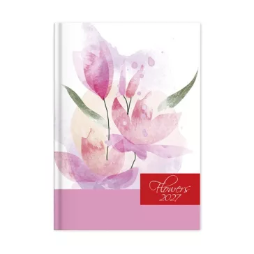 Határidőnapló Period Flowers B/6 heti Rose papír 2027