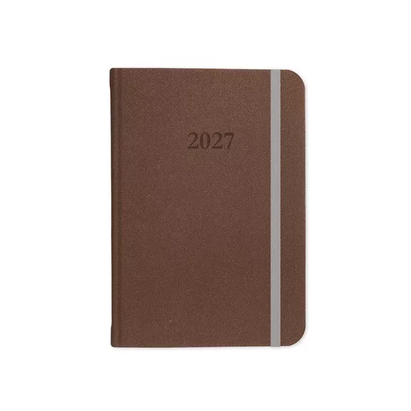 Határidőnapló Period Velour B/6 heti varrott barna 2027 Határidőnapló Period Velour B/6 heti varrott barna 2027