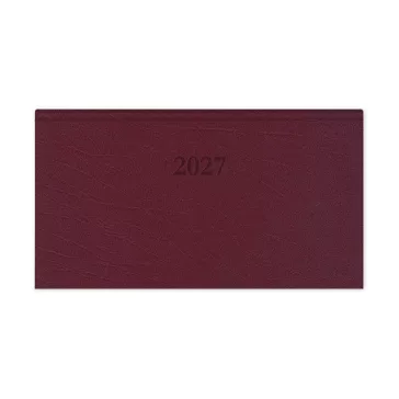   Határidőnapló Period Standard Zsebnaptár fekvő bordó műbőr 2027